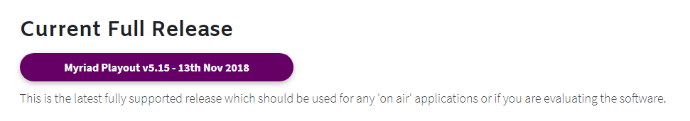 A purple button that says current full release on it