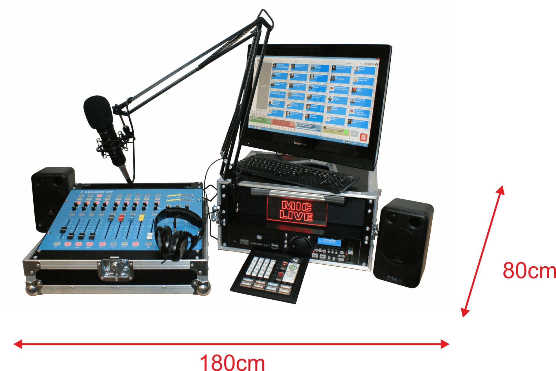 SR3 Portable Studio Dimensions