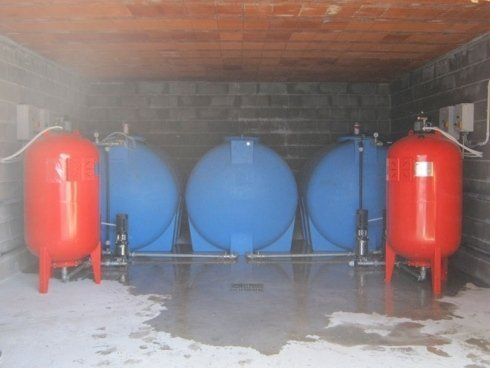 Impianto di accumulo acque ad uso civile