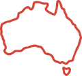 Outline Map of Australia