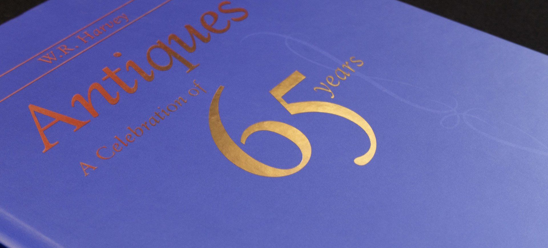 Gold foil block hard back