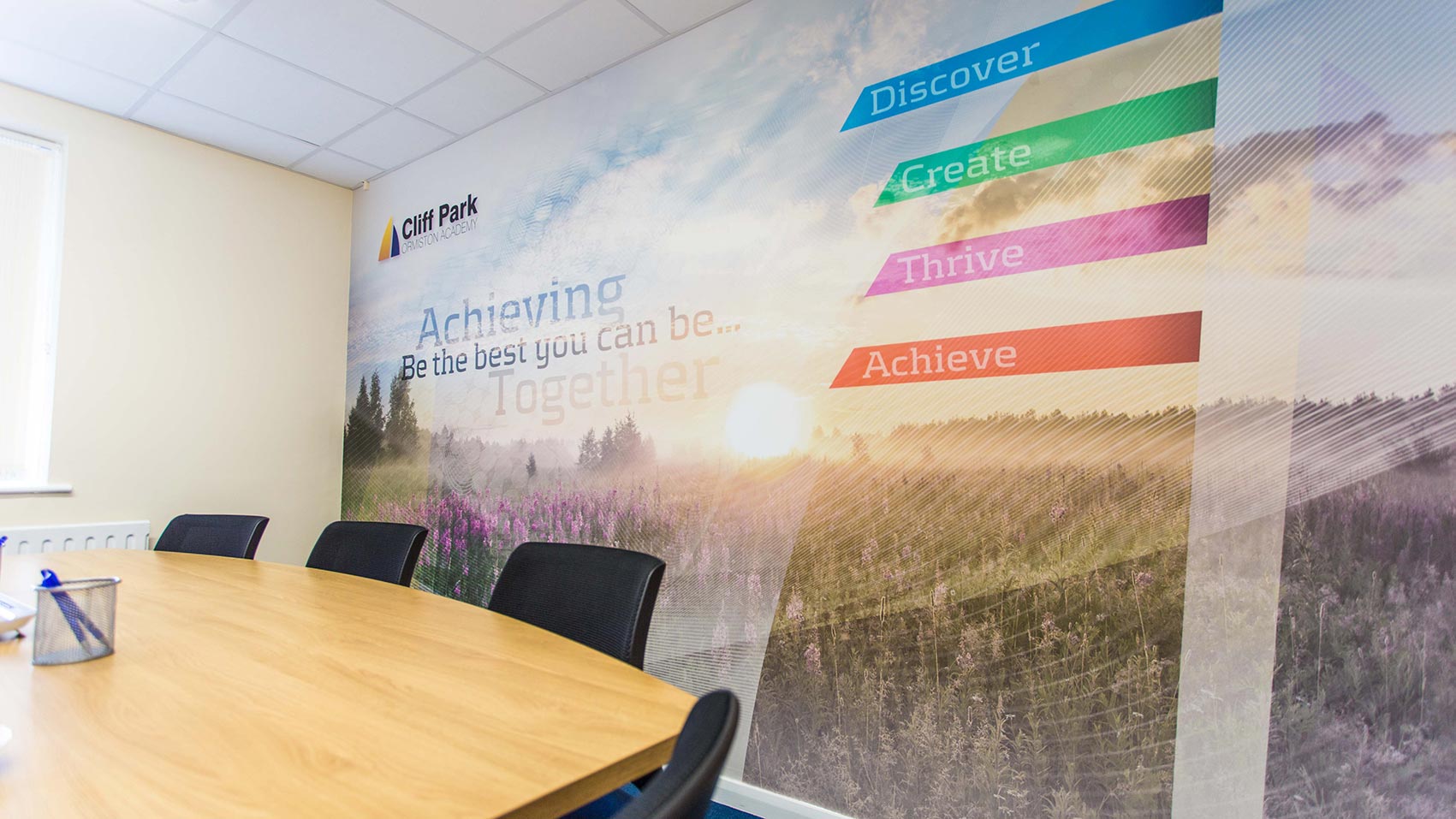 meeting room wallscape design