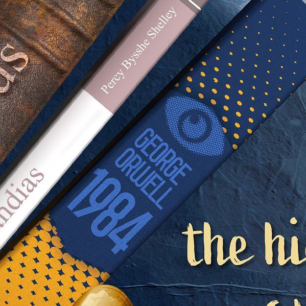 English wall mural design book spines