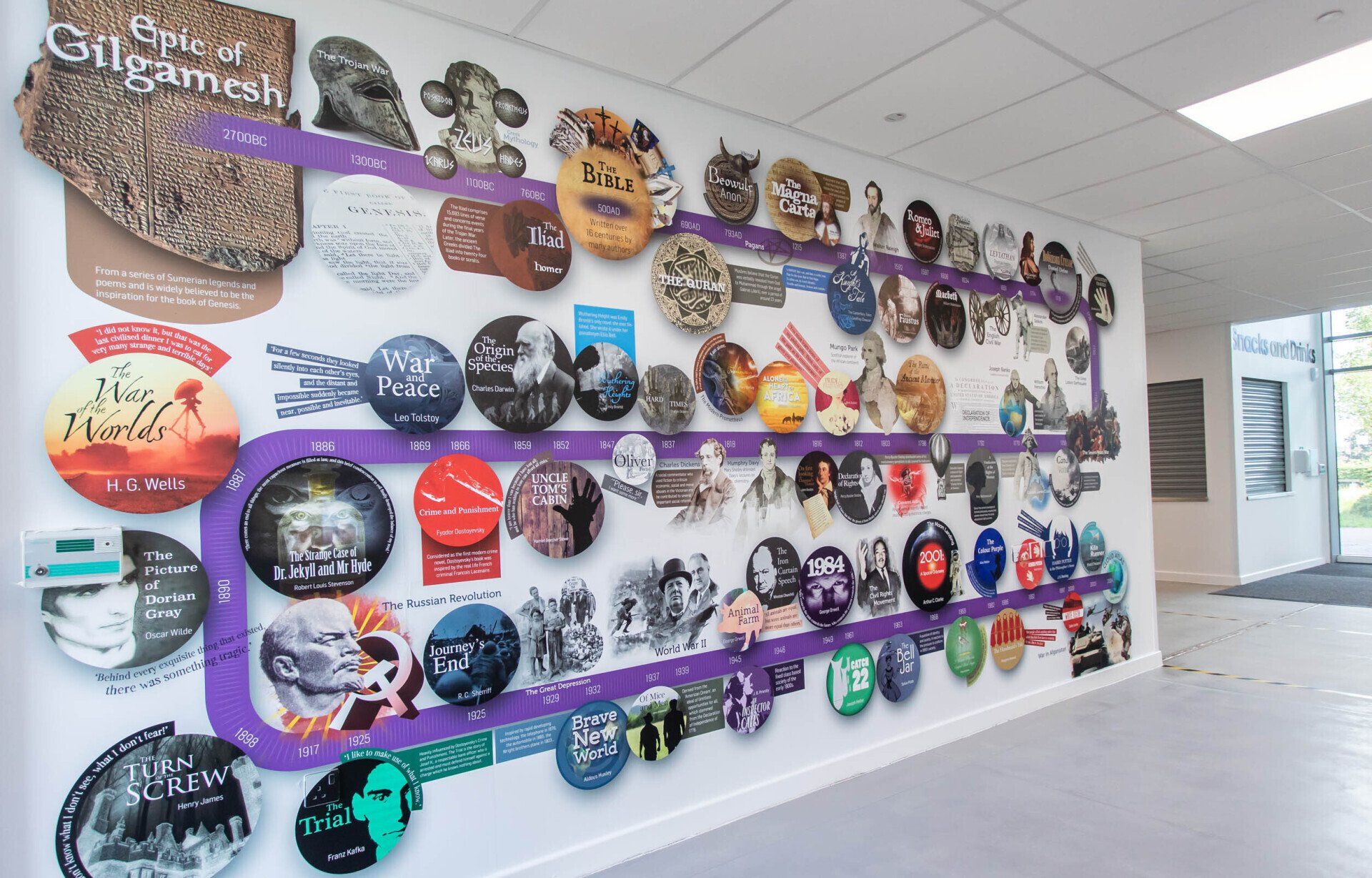 school wall art decoration wall mural