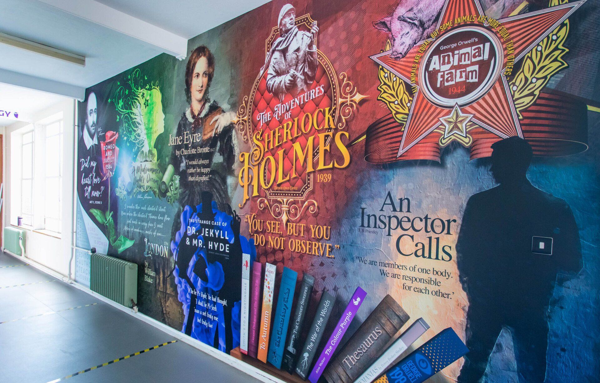 school wall art decoration wall mural