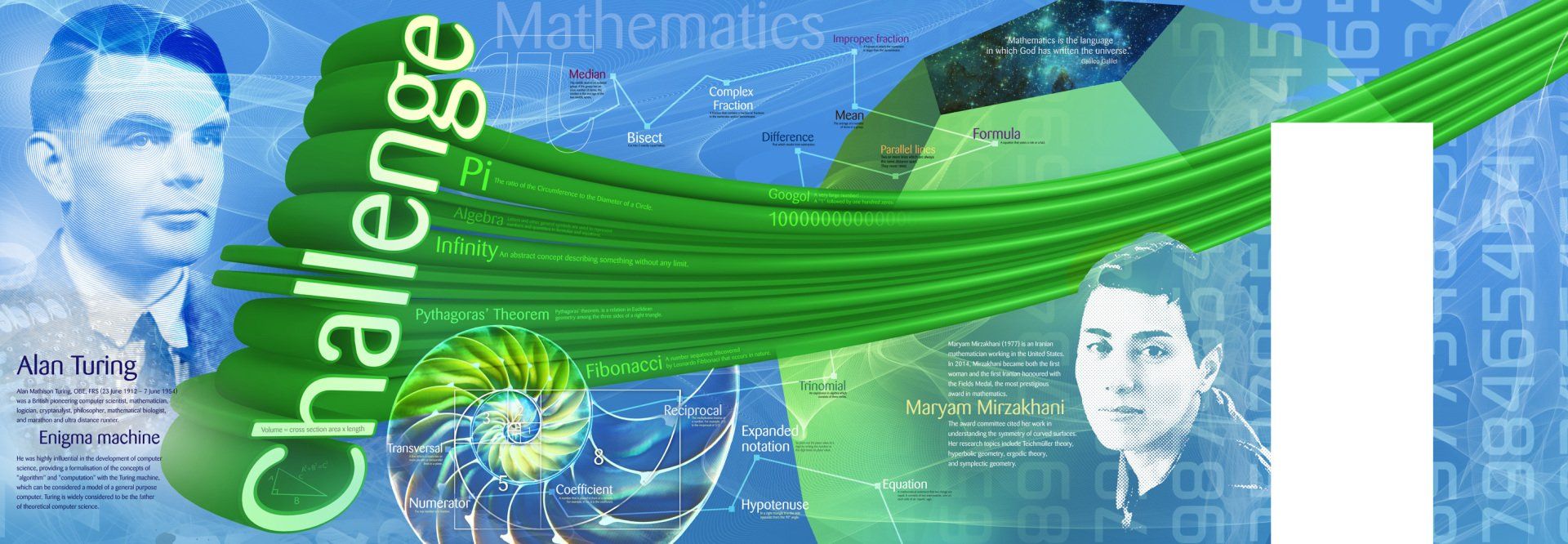 maths wallscape design