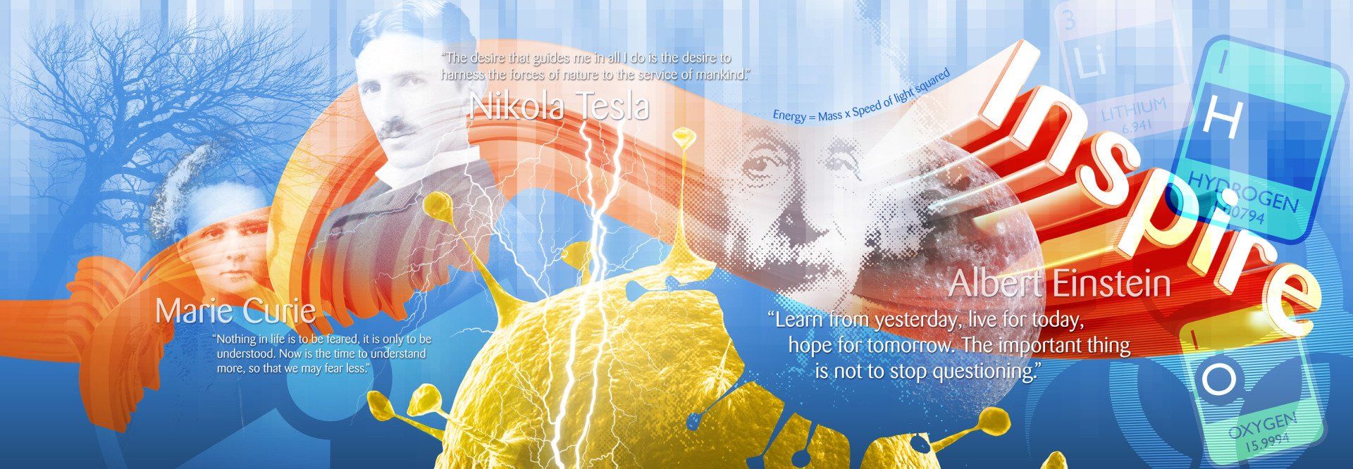 inspiring science wallscape