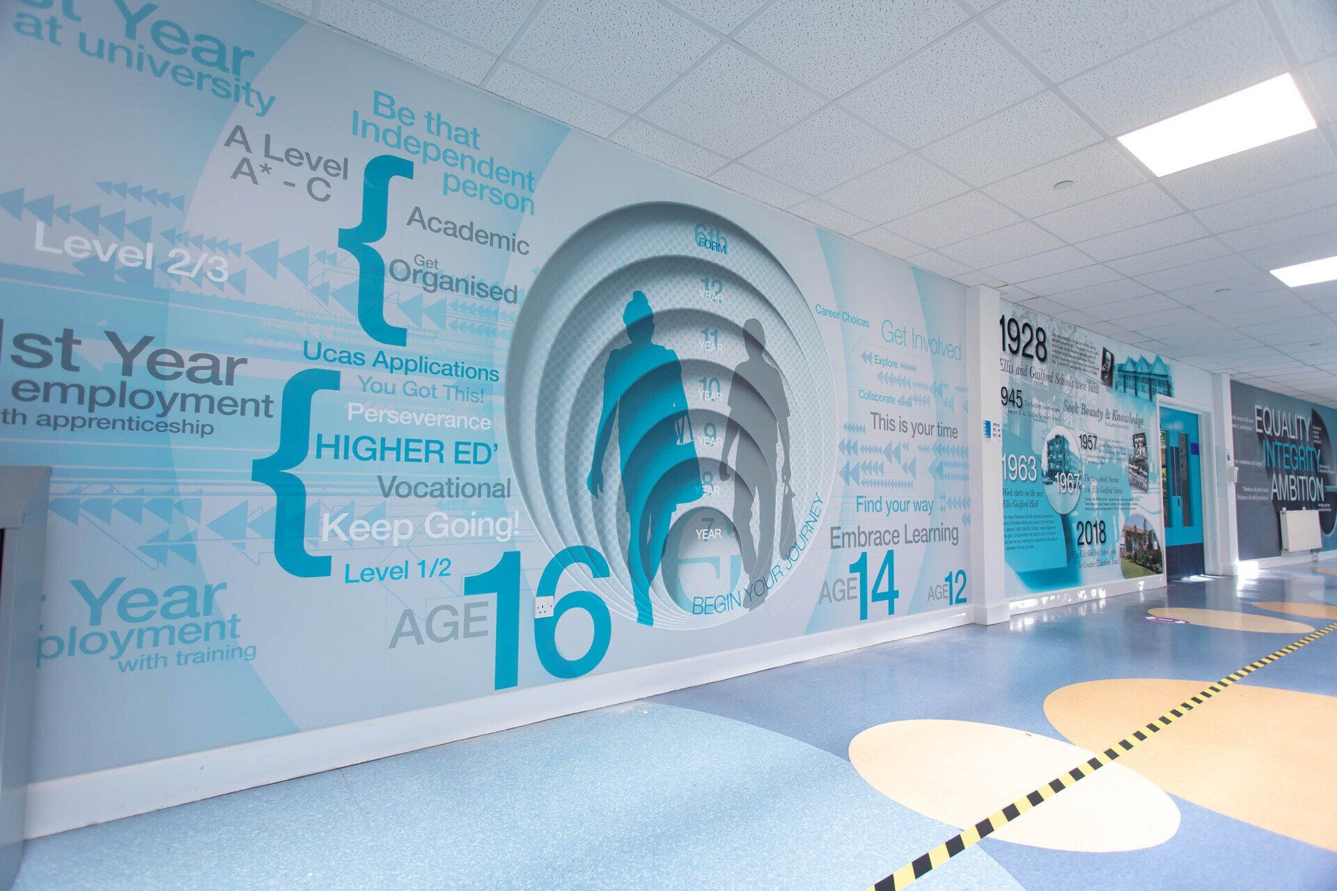information graphic murals