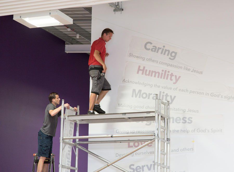 wallscape mural at Ormiston Venture Academy