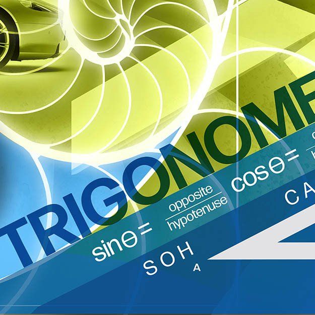 maths mural for schools trigonometry