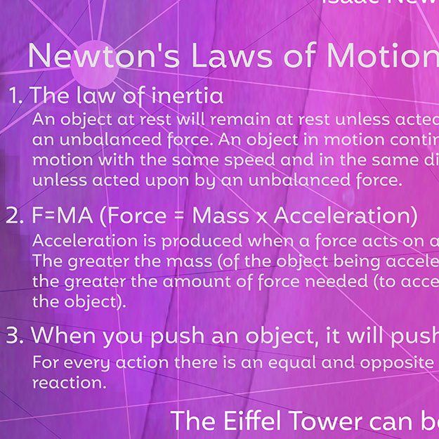 school mural art newtons laws of motion digital wall vinyl