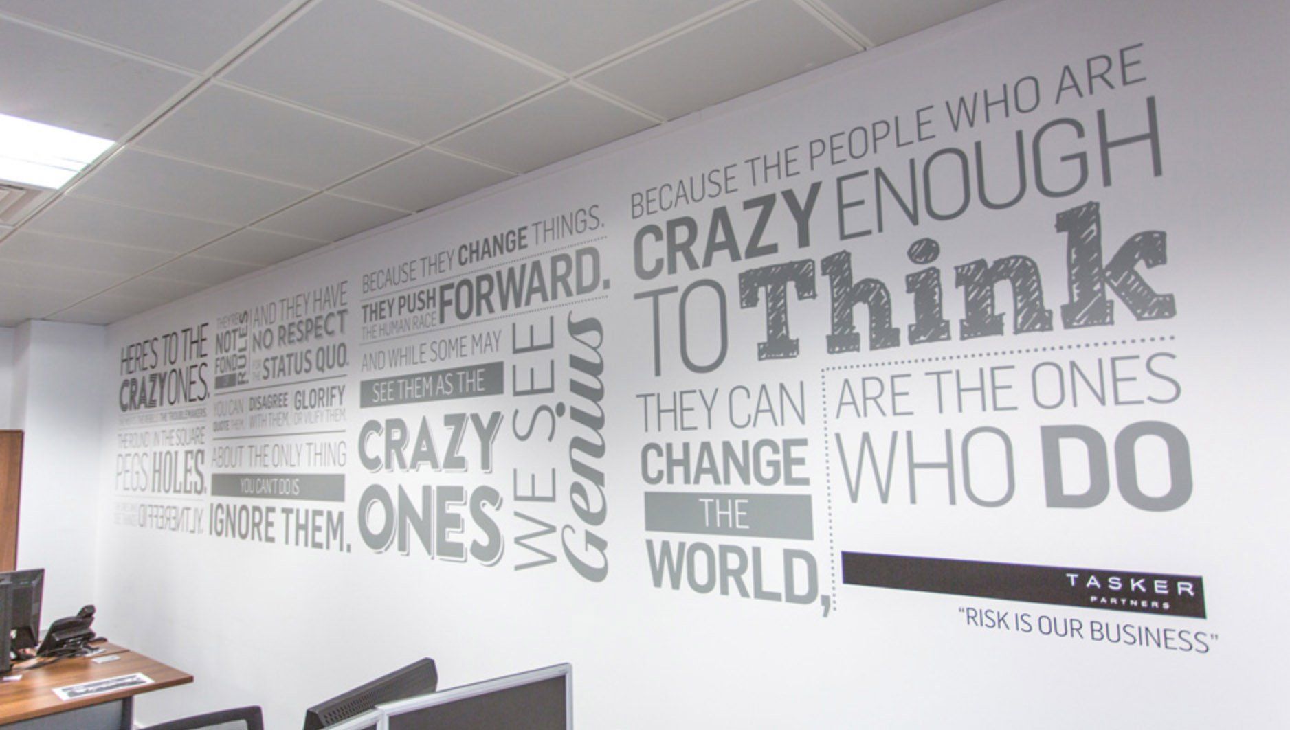 feature wall mural At Ormiston Victory Academy