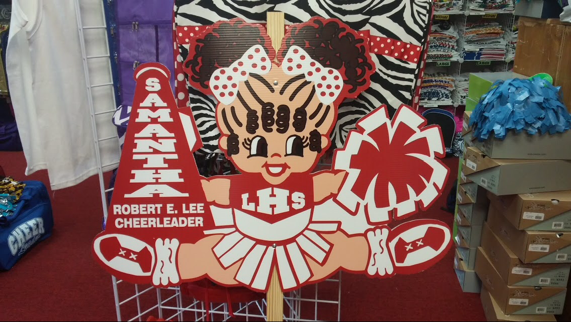 custom cheer yard signs