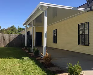 Newly Installed White Gutter — New Orleans, LA — Mike's Patio Covers & Screenrooms