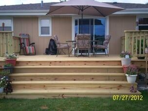 Home with Deck - Deck builders in Dyer, IN Home with Deck - Deck builders in Dyer, IN