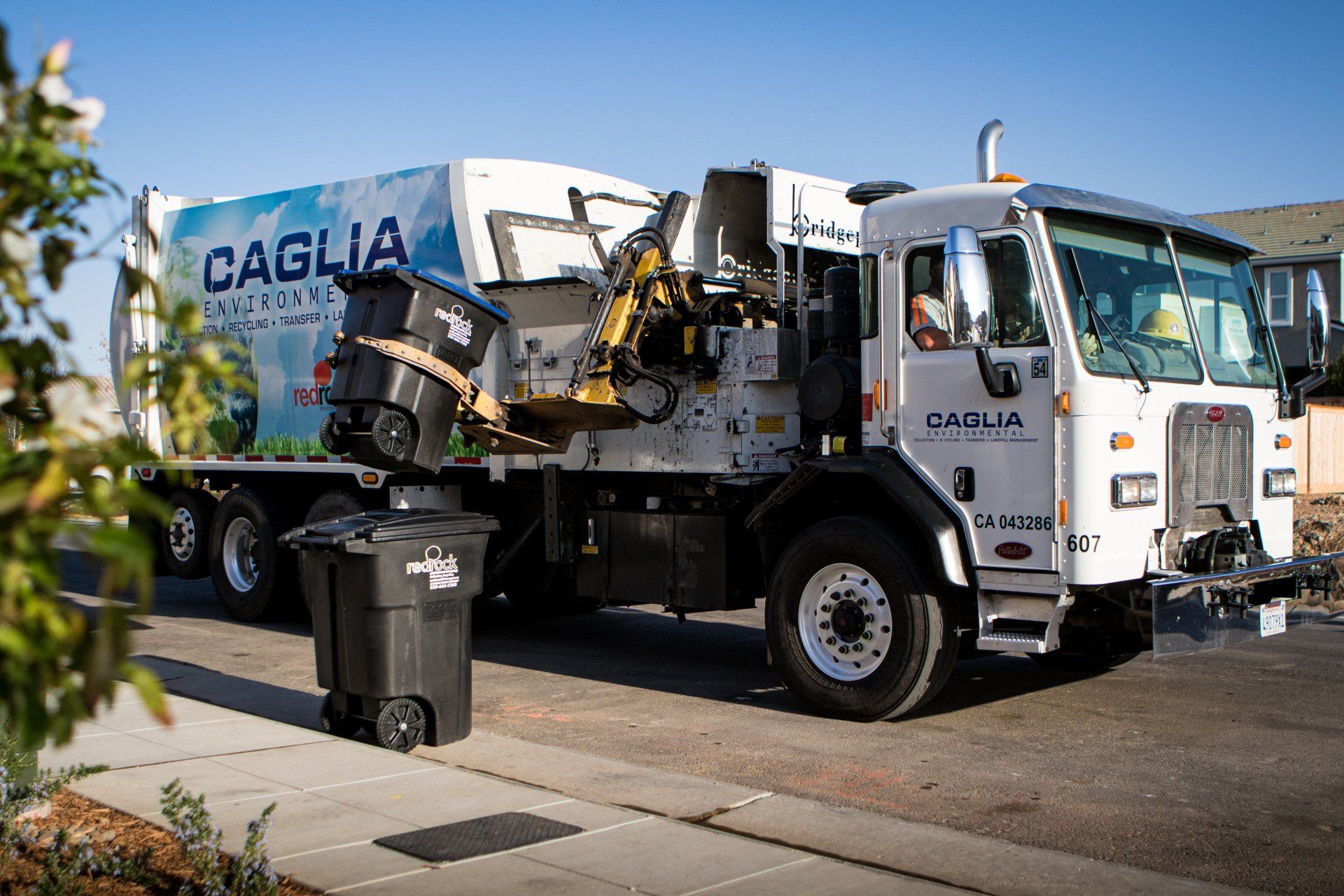 fairmead landfill compactor redrock trash service recycling sort line transfer truck