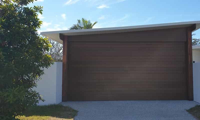 wood garage door