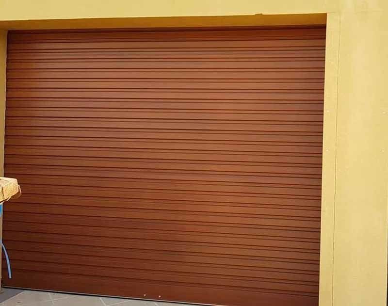 brown garage door