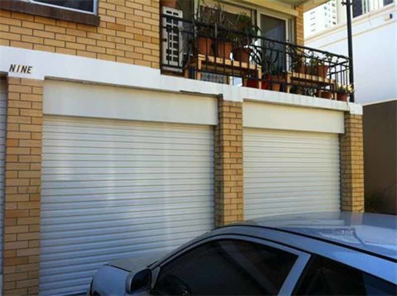 white garage doors