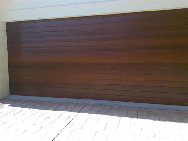 brown garage door