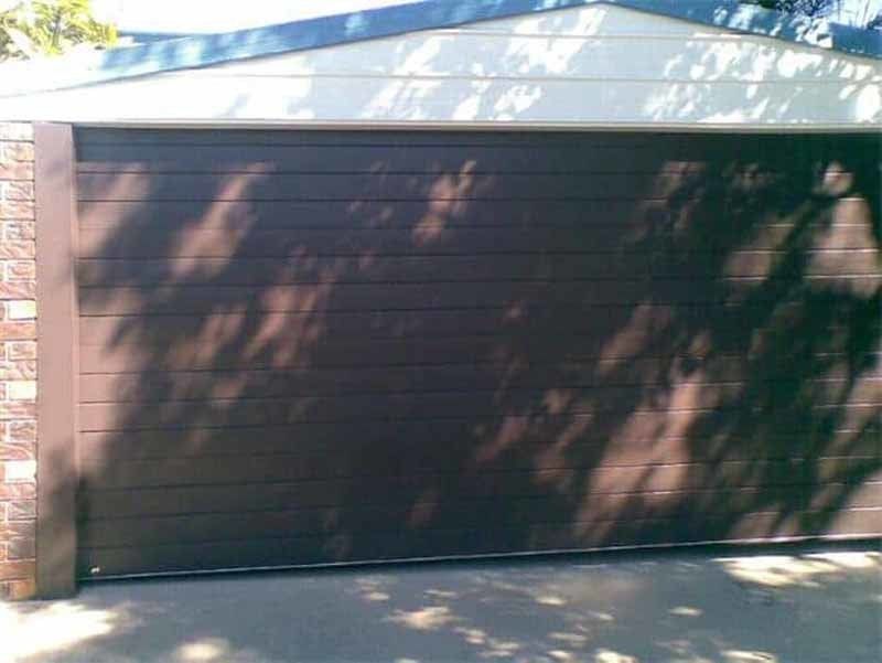 brown garage door