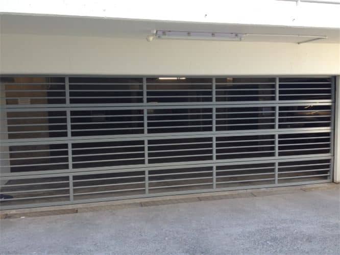 aluminium slatted garage door
