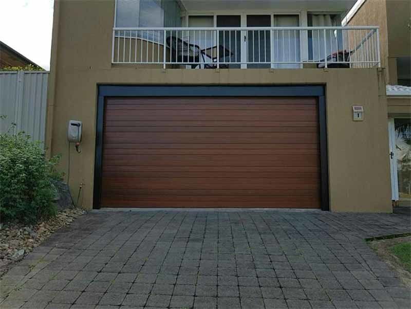 brown garage door