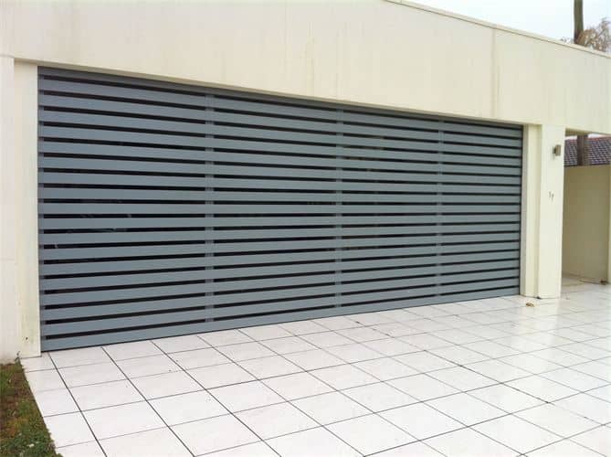 aluminium slatted garage door