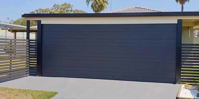white garage door