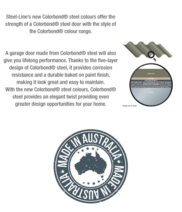 color bond garage door statement