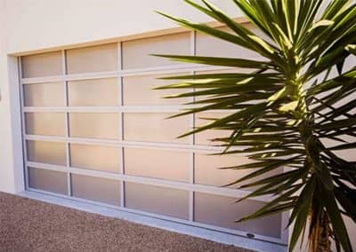 paneled garage door