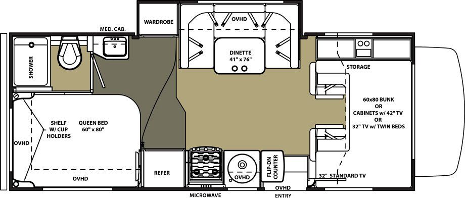 24 foot model floor plan