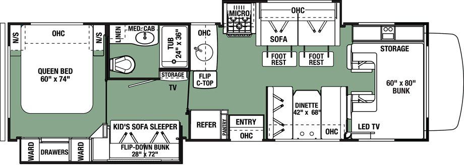 32 foot model floor plan