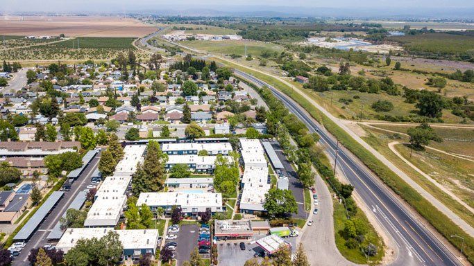 Ariel View of Hunters Landing Apartments