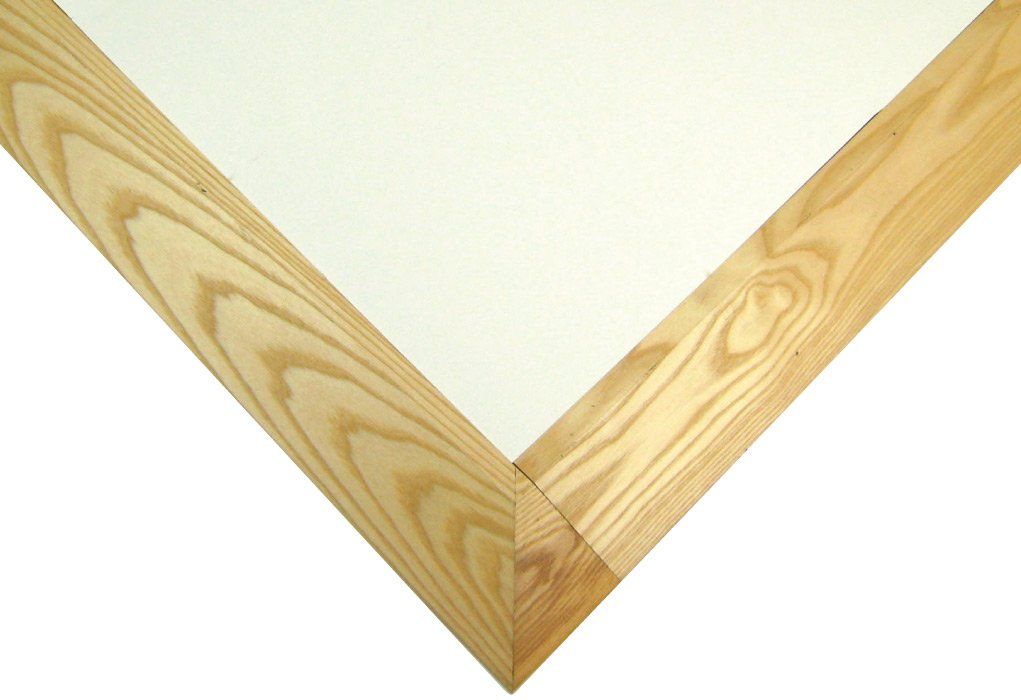 Wood perimeter for portable flooring and exhibition floors