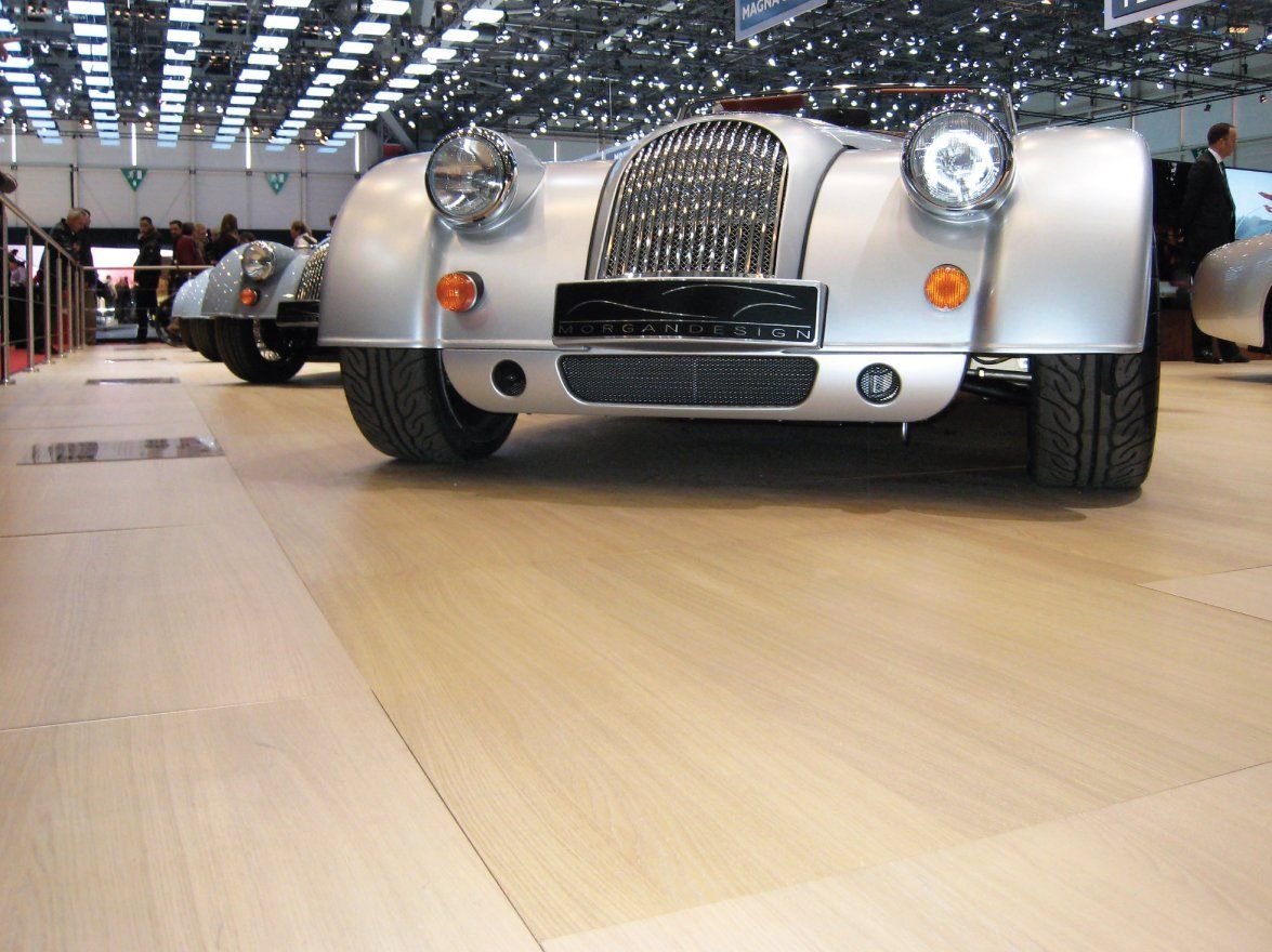 flooring system for car expo stands