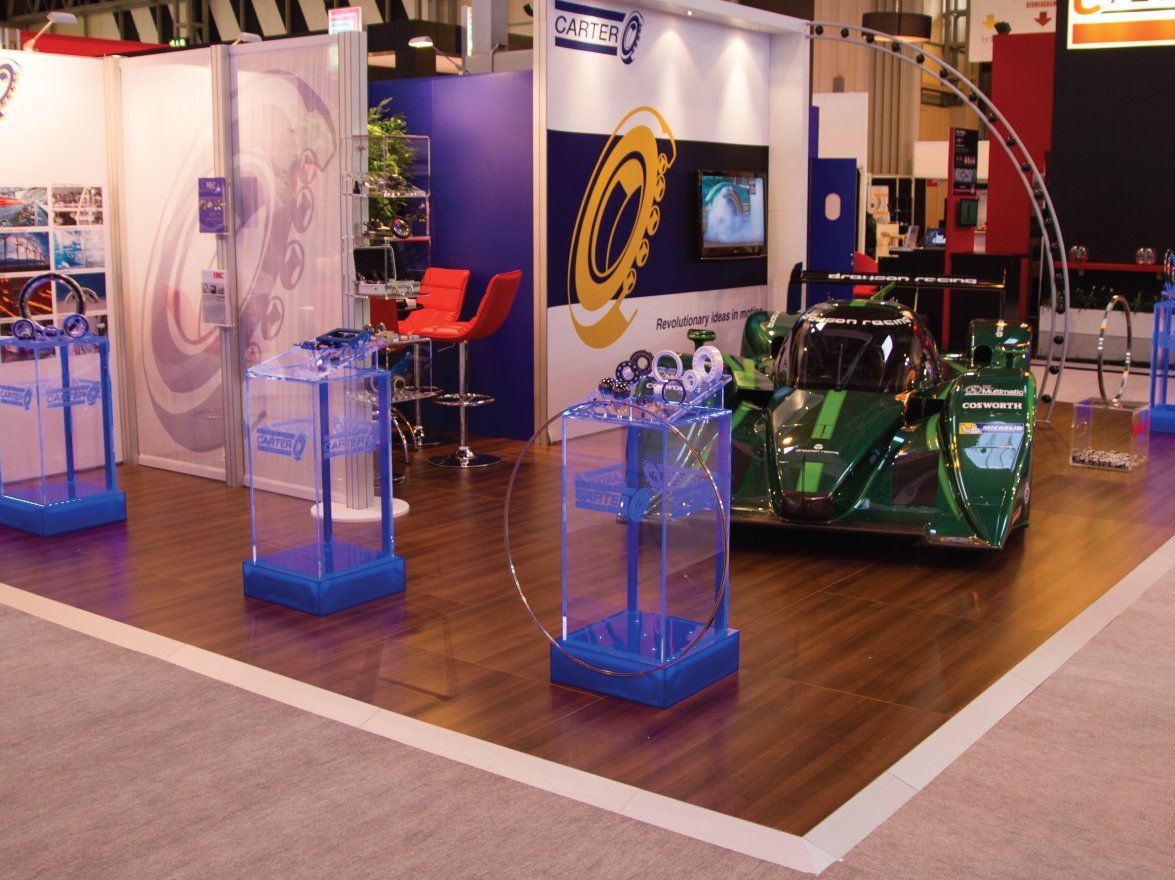 exhibition stand flooring suitable for cars