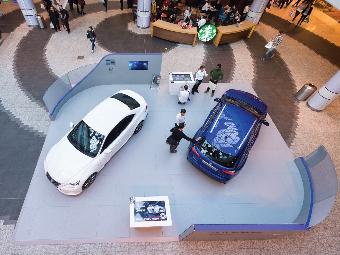shopping mall interlocking flooring for cars