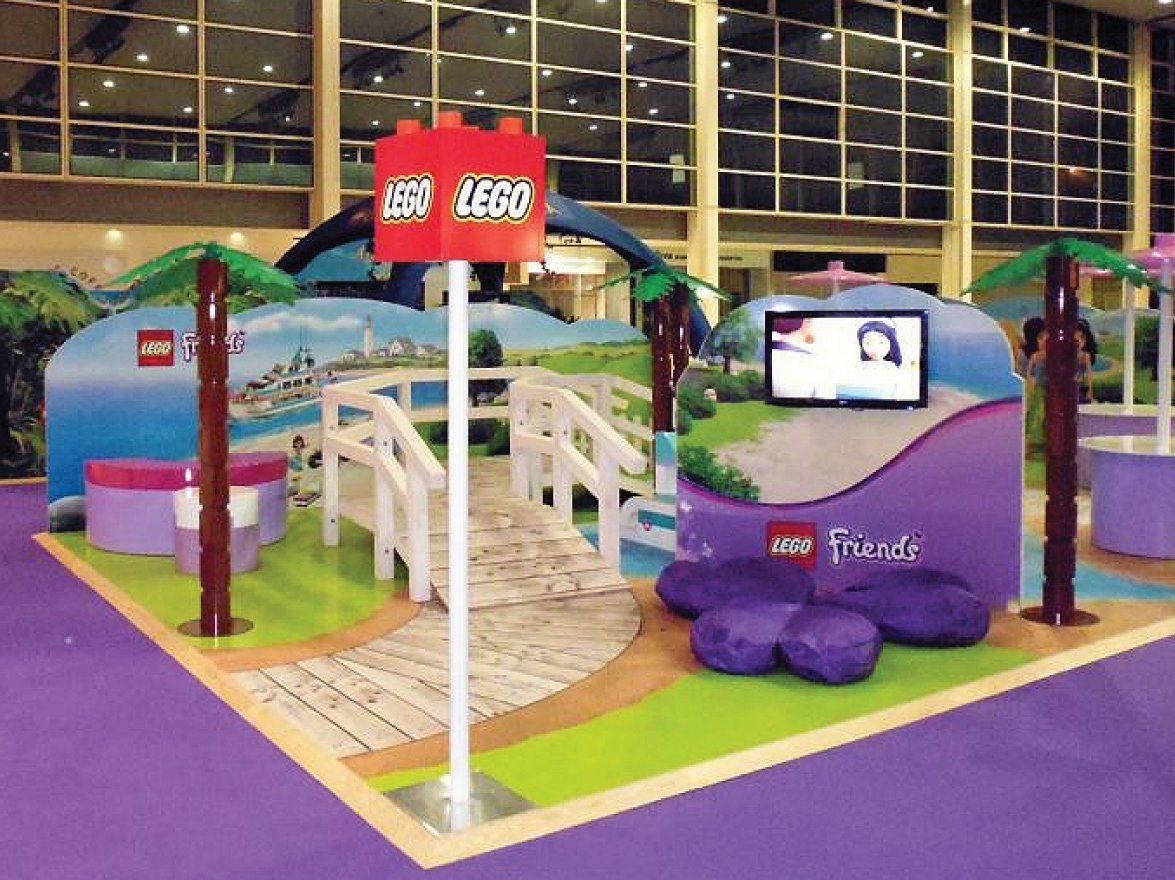 Colourful portable flooring for brand marketing roadshows