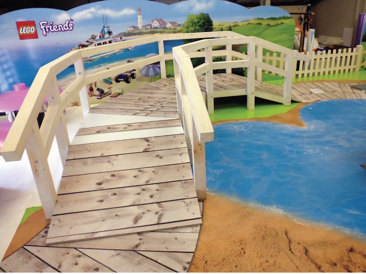 Printed flooring for brand marketing roadshows