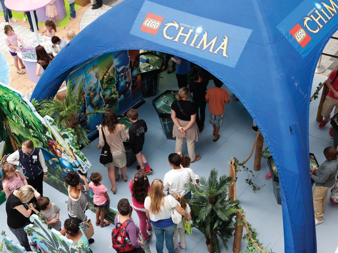 Colourful flooring for brand marketing roadshows
