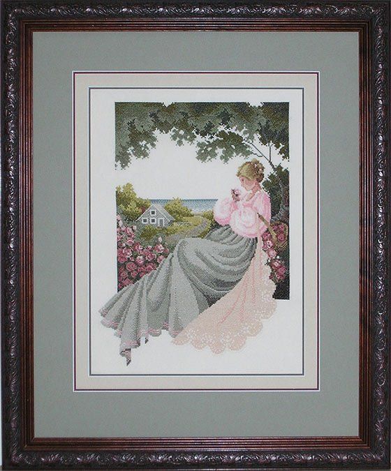 hall of frame art of girl sitting on tree