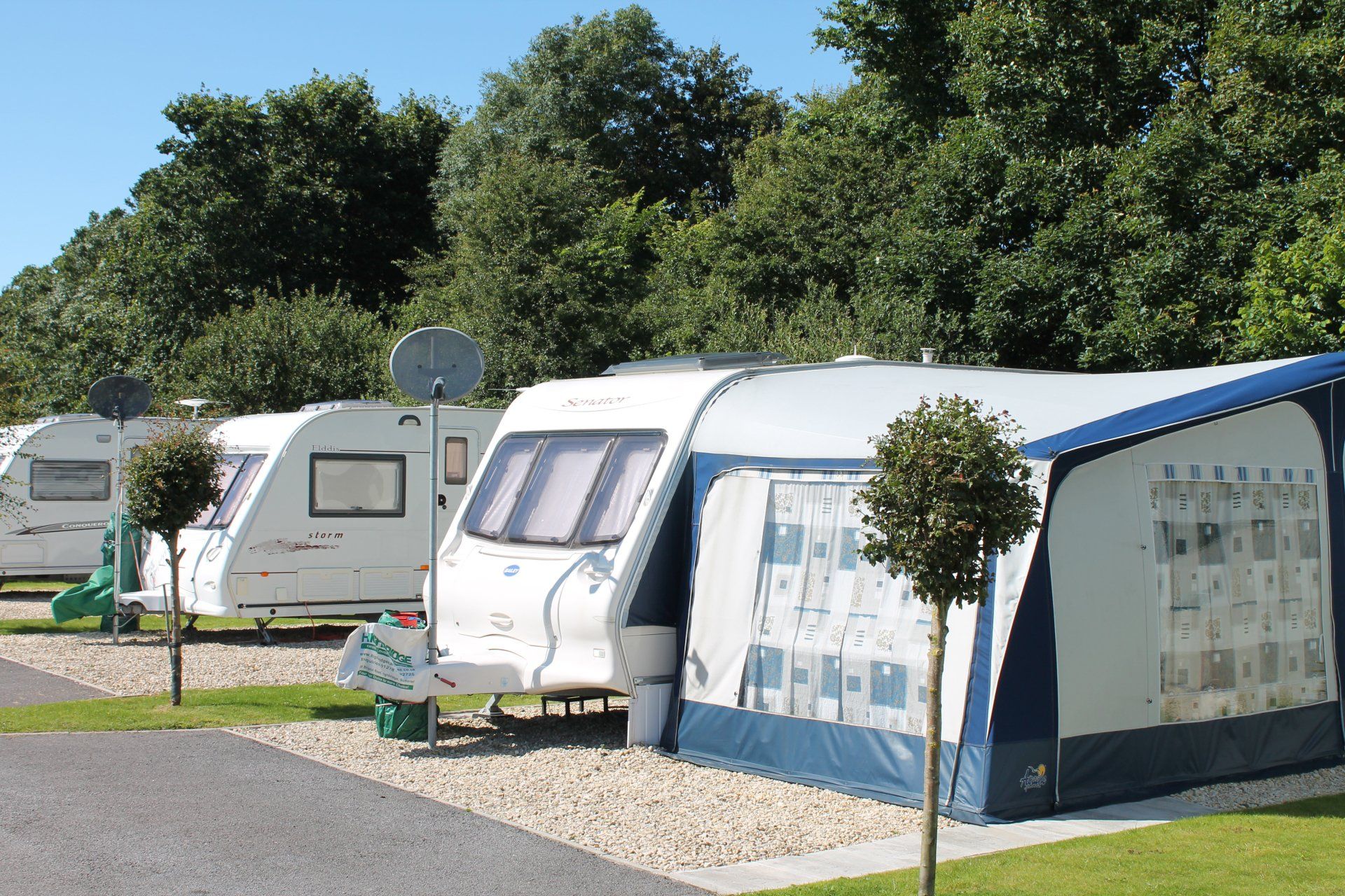 Caravans at Coombes Cider Farm