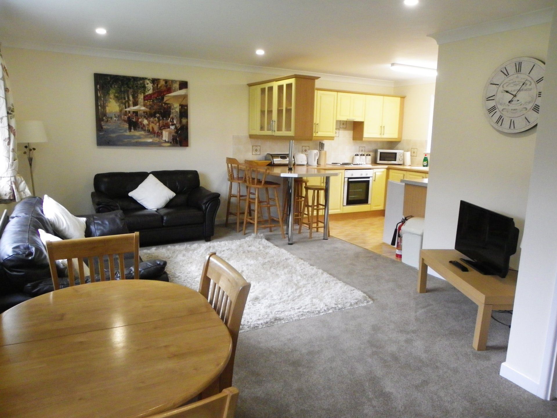 Interior of the holiday cottage near Burnham-on-Sea.