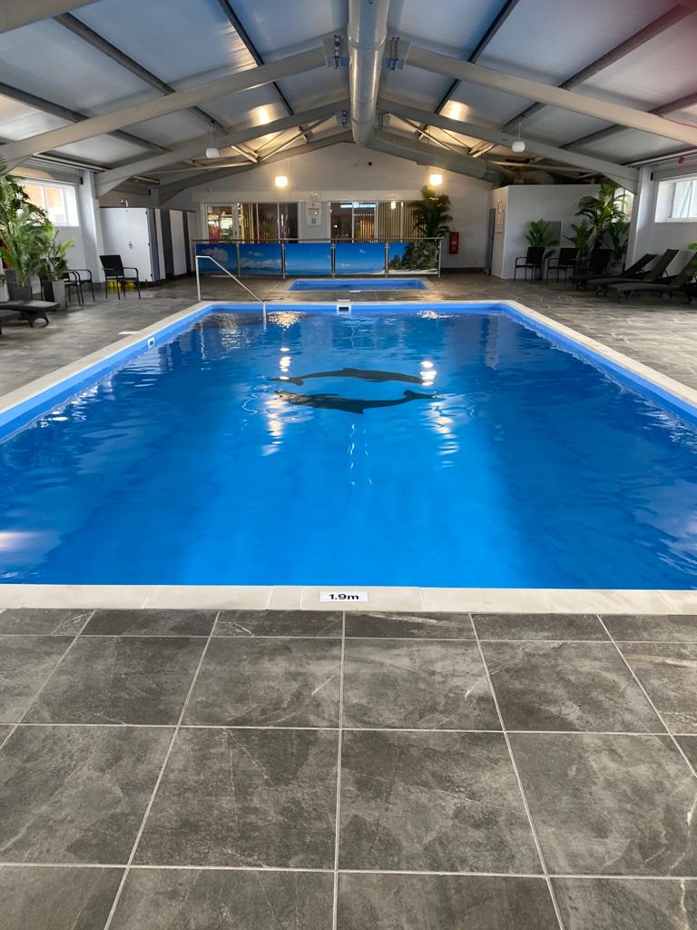 Indoor swimming pool at our Somerset holiday park