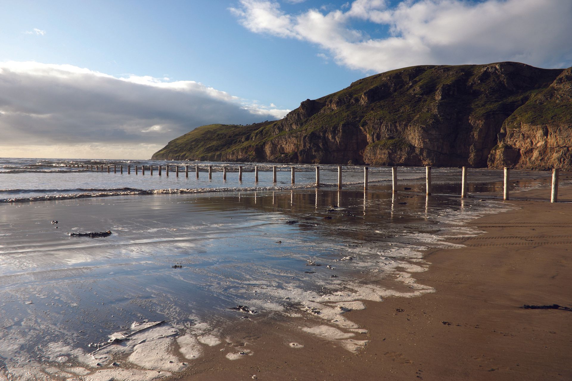 Tide coming in at Brean beach
