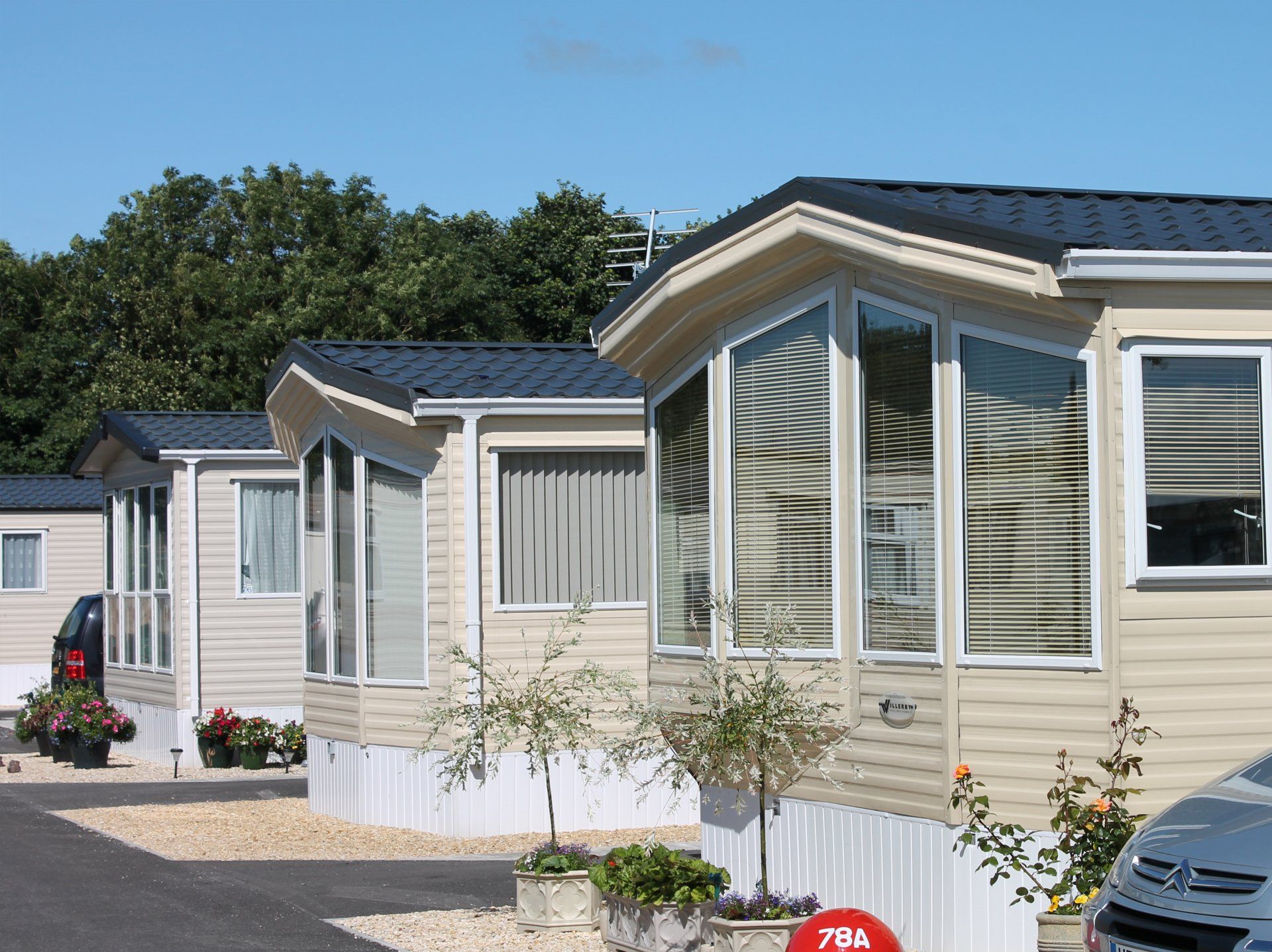 Static caravans for sale at Edithmead near Burnham-on-Sea.