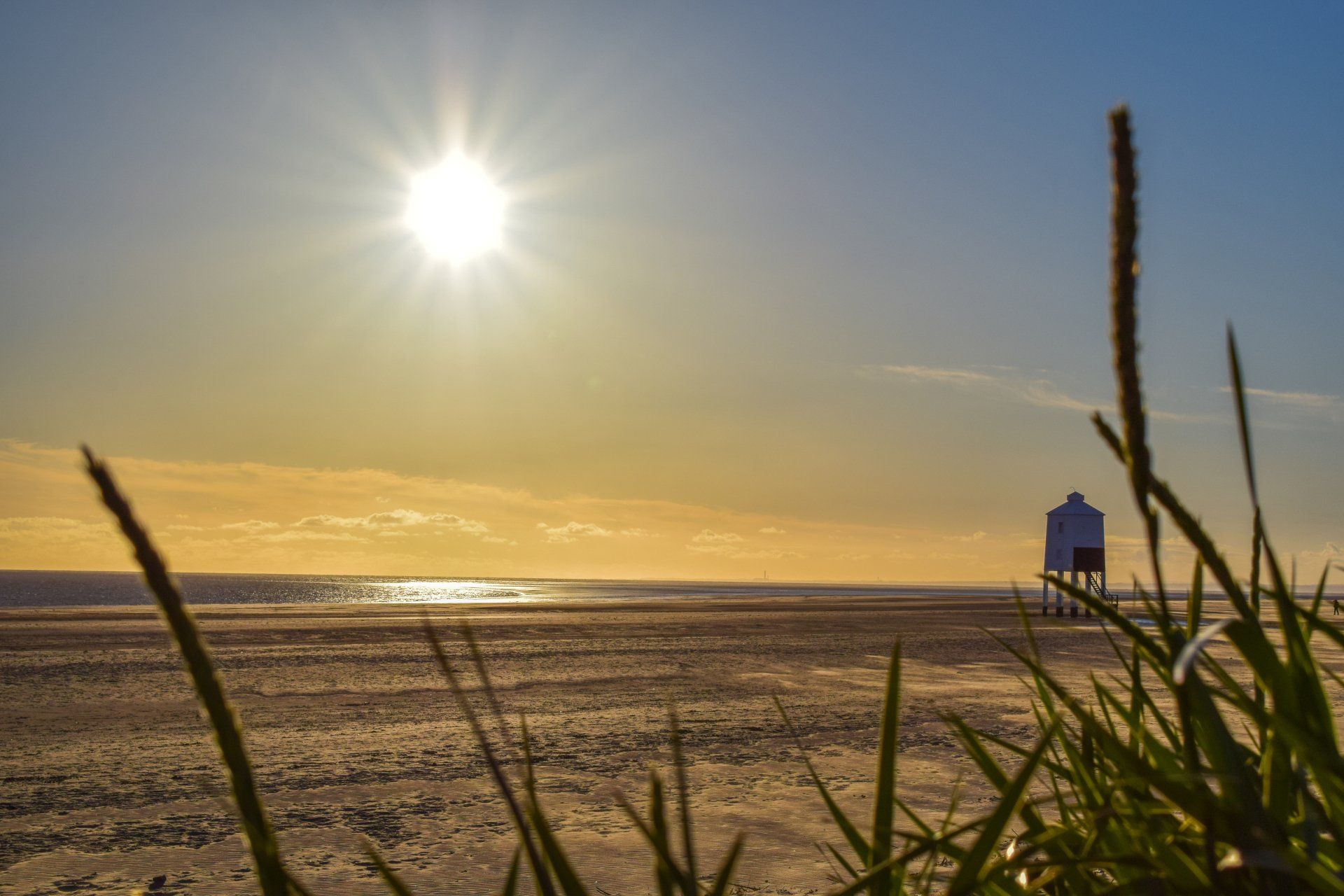 Burnham-on-Sea beach which is close to our holiday parks in Somerset.