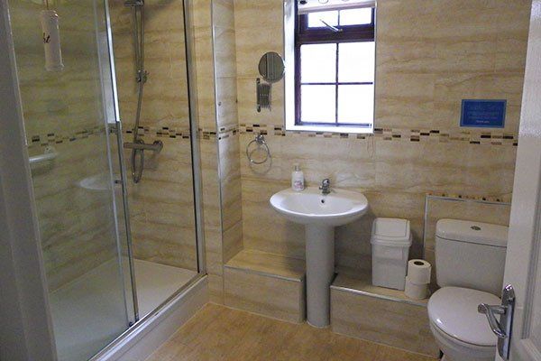 Bathroom in Somerset holiday cottage.