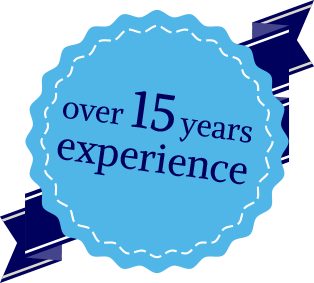 Over 15 years experience